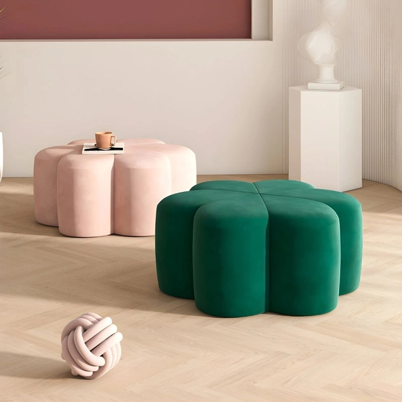 Playful green ottoman pics footstools and ottomans in vibrant Nova fabric