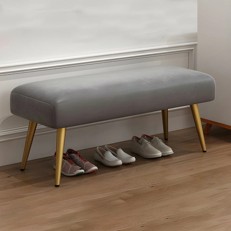 Upholstered seat in faux leather showing sofa bench and benches and ottomans design