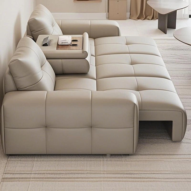 Wide seating with plush armrests, sofa bed bangalore, sofa cum bed bangalore, rectangular couch