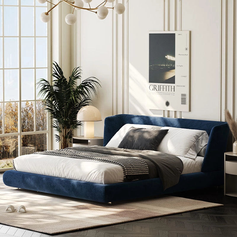 Clio upholstered bed featuring king size bed comfort, wingback headboard design, modern bed frame styling and elegant master bedroom aesthetics
