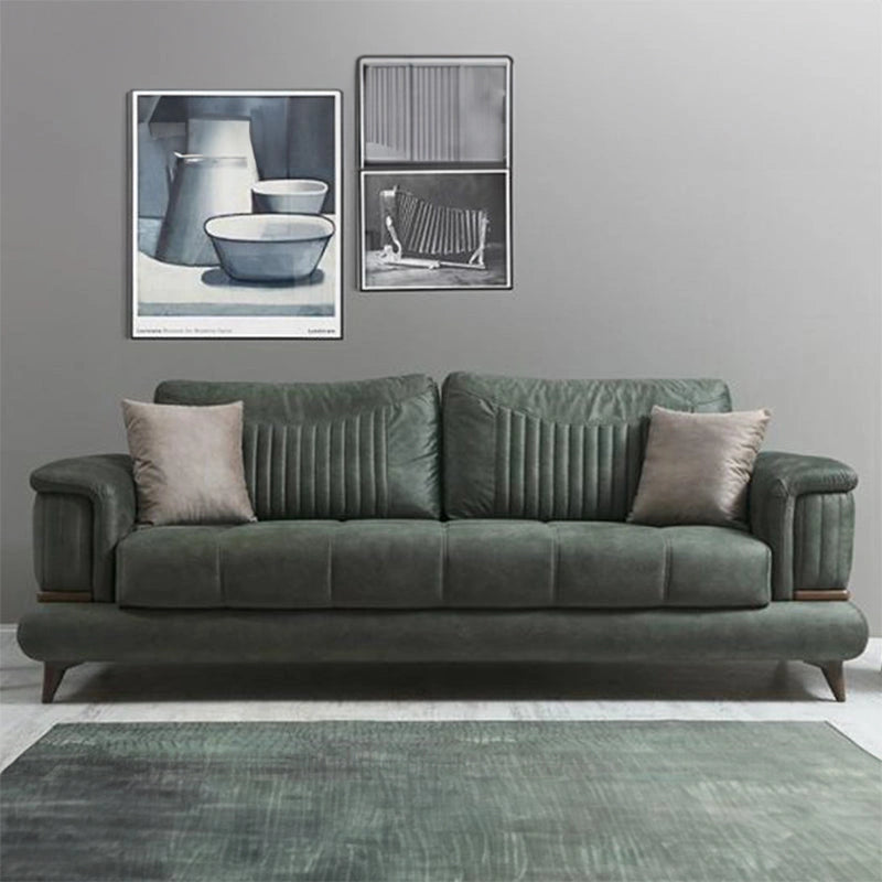 Vertically channelled Lyric sofa 3 seater fabric sofa premium sofa design