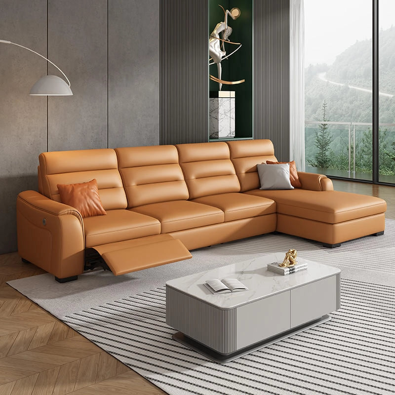 Valora sofacumbed with L shape layout, sofa cumm bed design, chaise storage and pull-out recliner for modern living rooms