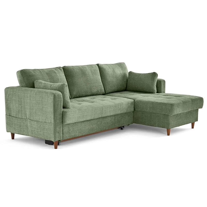 Right side view of Flare sofa cum bed design showcasing pull out sofa bed conversion, sofacumbed versatility and modern L shape sofa cum bed styling