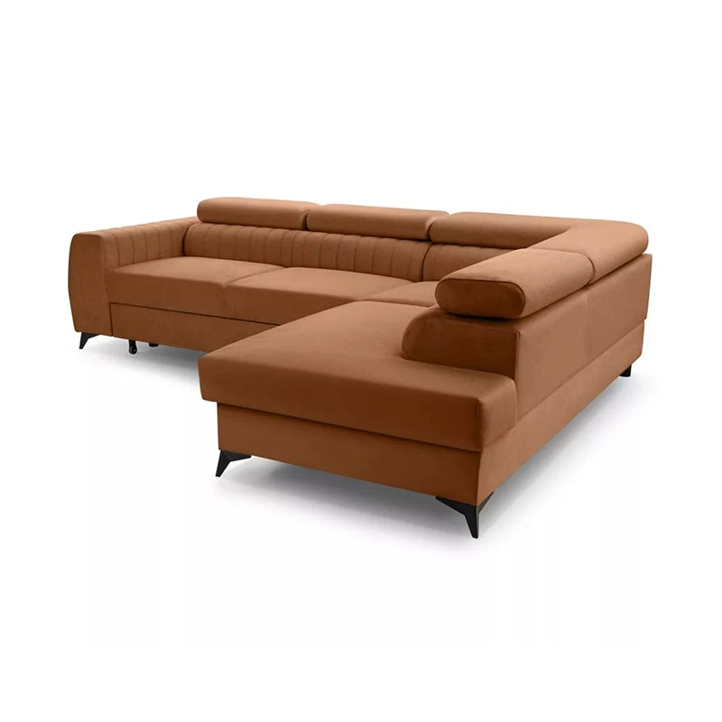 Top view of Meadow convertible couch bed and sofacumbed featuring spacious chaise seating and sofa bed versatility