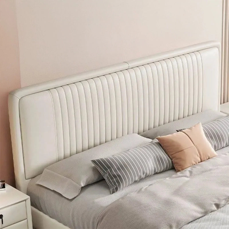 Lace upholstered bed with optional hydraulic storage bed functionality, hidden bed with storage compartment and hygienic interior lining