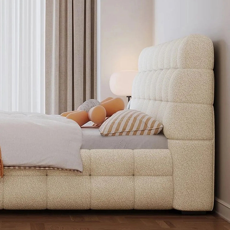 Pelican upholstered bed with optional hydraulic storage bed functionality, spacious bed with storage compartment and premium upholstered frame