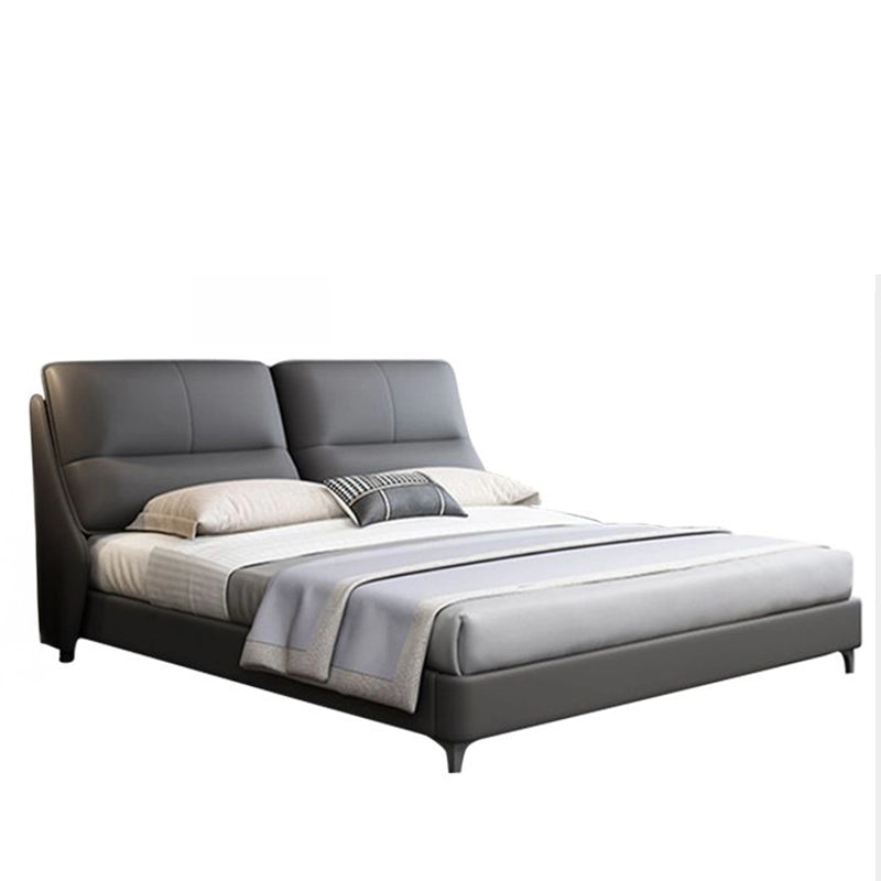 Quail upholstered bed with king size bed comfort, padded platform bed construction and modern cot design for contemporary homes