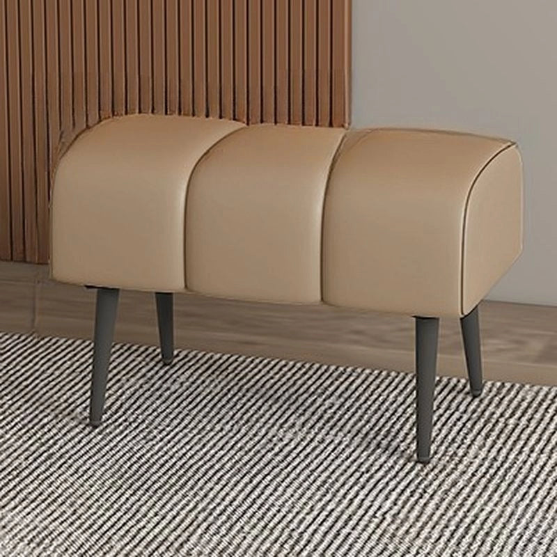 Side profile pic shows couch bench and bed bench with contemporary styling