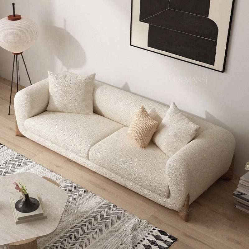 Sculpted wooden legs in natural finish with latest sofa design and designable sofa set