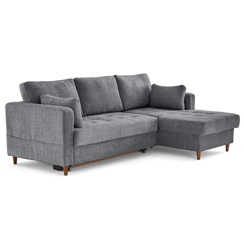 Flare L shape sofa cum bed in modern living room setting featuring sofacumbed convenience and storage sofa cum bed functionality