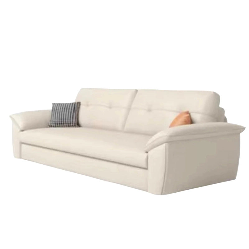 Close up detail of Selaric sofa cumm bed with sleeper sofa comfort, triple section tufted backrest and premium upholstery finish