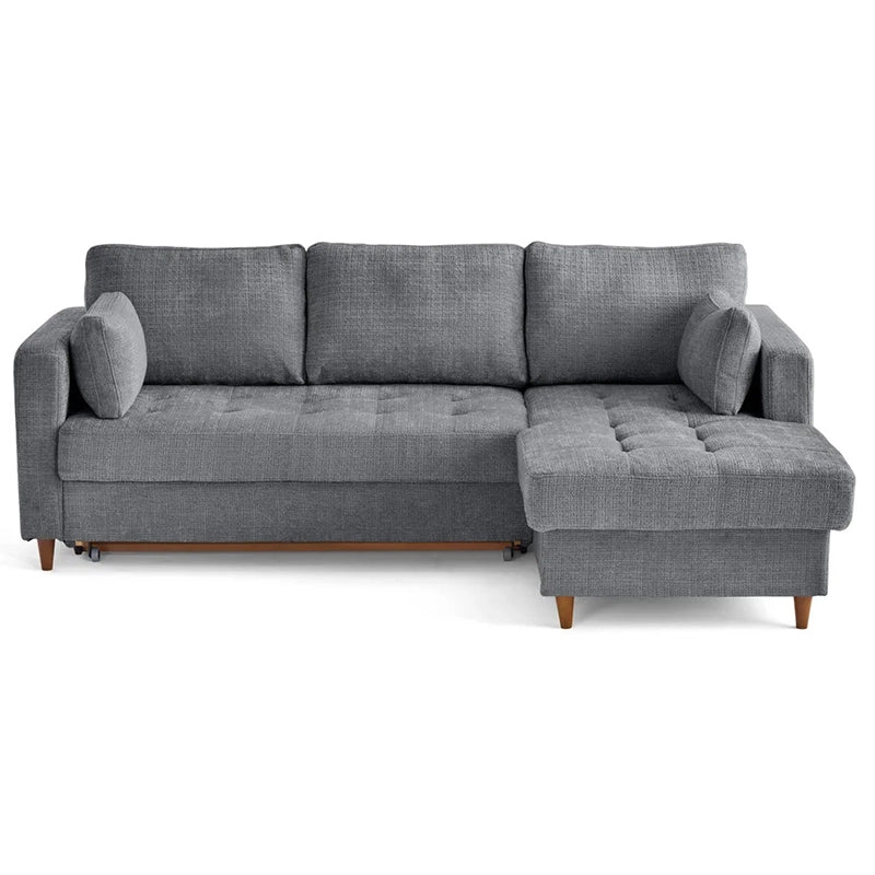 Close-up detail view of Flare sofa beds couch with convertible sofa bed design, plush tufted seating and premium sofa cum bed construction