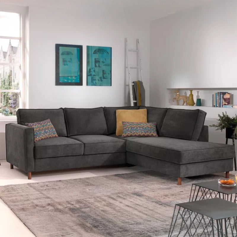 Bed conversion view of Thalor sofa cumm bed featuring convertible sofa bed functionality, pull out sofa bed mechanism and flat sleeping surface