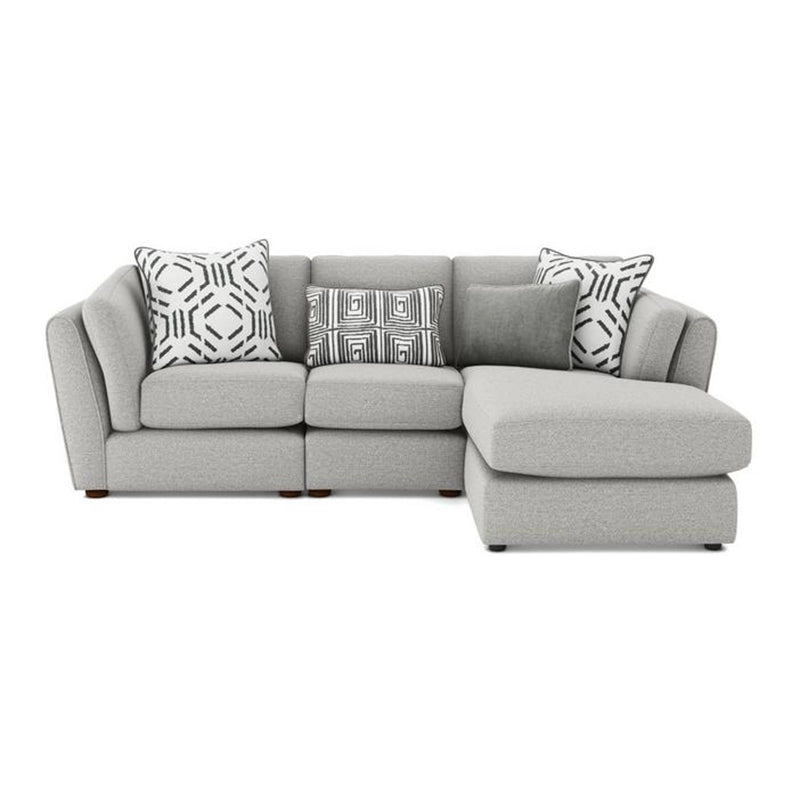 The durable Nova fabric resists wear, making it ideal for pet-friendly or family-centric living rooms.5 Seater L shape sofa