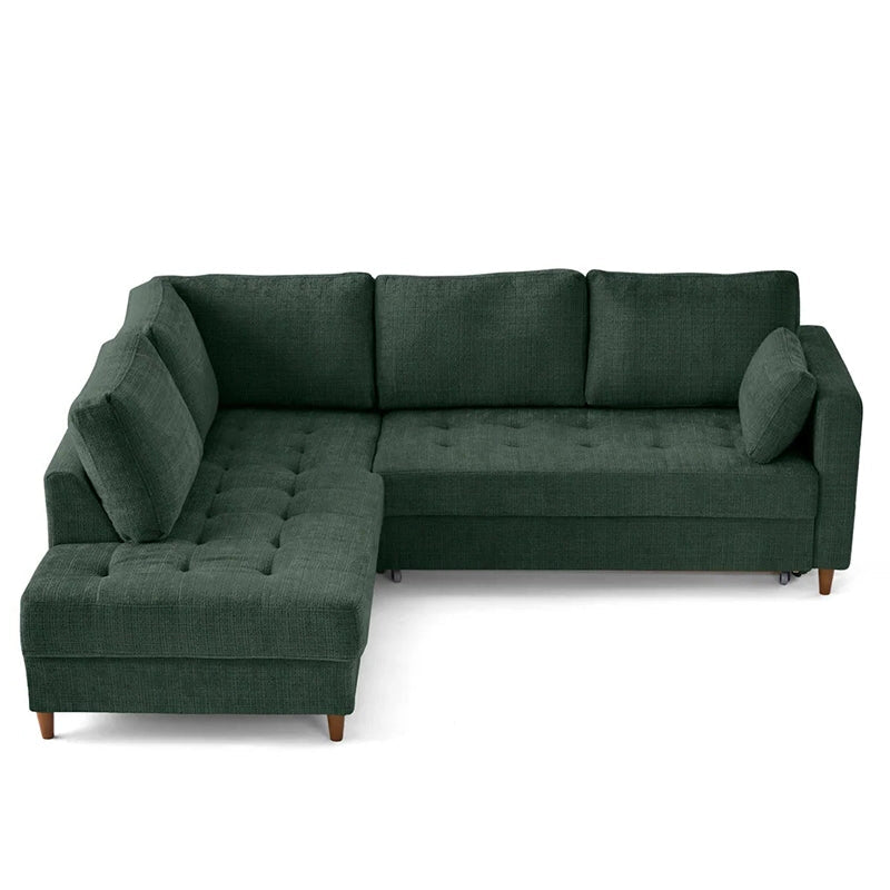 Front angle view of Flare sofacumbed and sofa bed with convertible sofa bed mechanism, couch bed versatility and contemporary styling