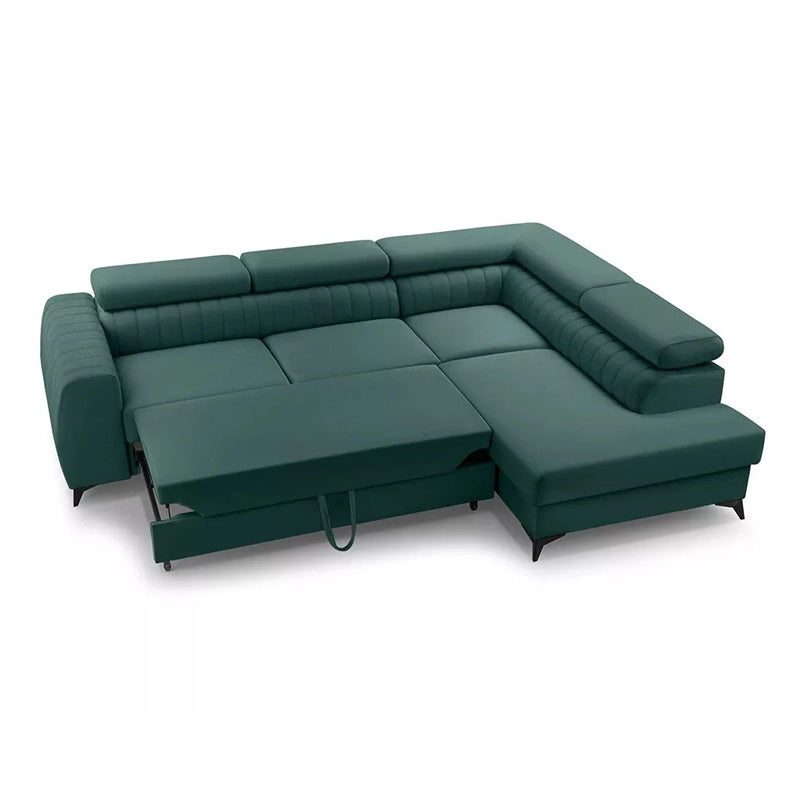 Detailed view of Meadow sofa cum bed with sofa bed comfort, sofacumbed functionality and premium velvet upholstery