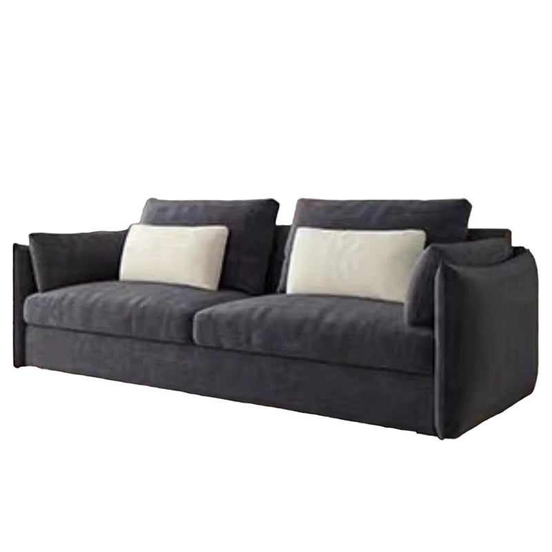 Right side profile view of Toris olive green sofa cum bed featuring sofacumbed functionality, fold out couch bed design, breathable woven fabric upholstery, curved armrests and compact space-saving appeal