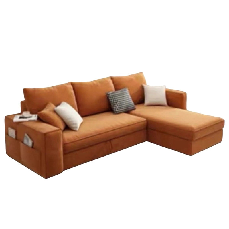 Designed for both elegance and practicality, this soft-touch fabric sofa bed couch easily transforms into a full-size sleeper with a smooth pull-out mechanism, making it ideal for daily use or hosting guests