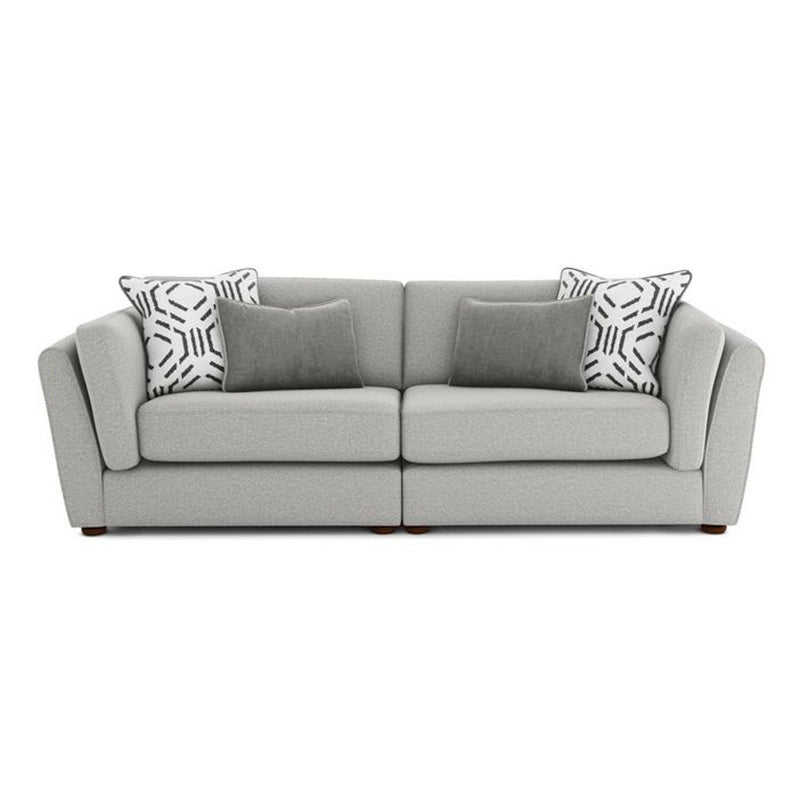 Cupid white Shape Sofa Set with spacious 2 seater sofa arrangement and lounge-inspired design