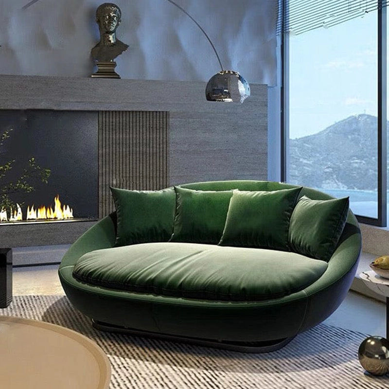 Elevate your interiors with this luxurious accent armchair — a rounded, oversized lounge room chair crafted for maximum comfort and contemporary elegance