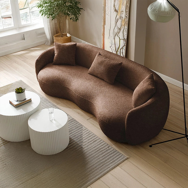 Upgrade your living space with this premium 3 seater fabric sofa, designed in a stylish contemporary silhouette that combines minimalist luxury with inviting comfort.