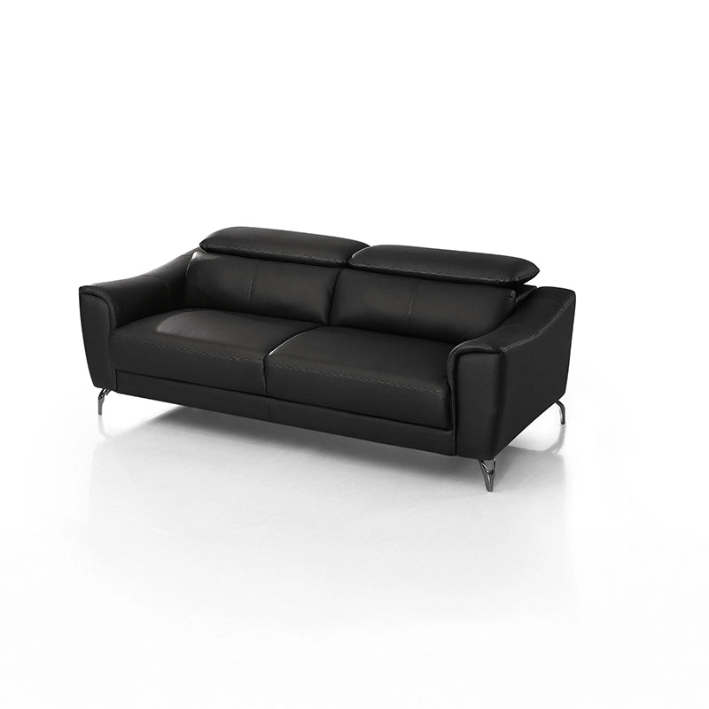 Whether styled as a 2 seater couch or paired into a full leather sofa set, this piece elevates modern interiors with its clean profile and functional details