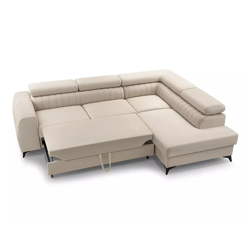 Meadow L shape sofa cum bed with convertible sofa bed design and sofa bed comfort in a compact home layout