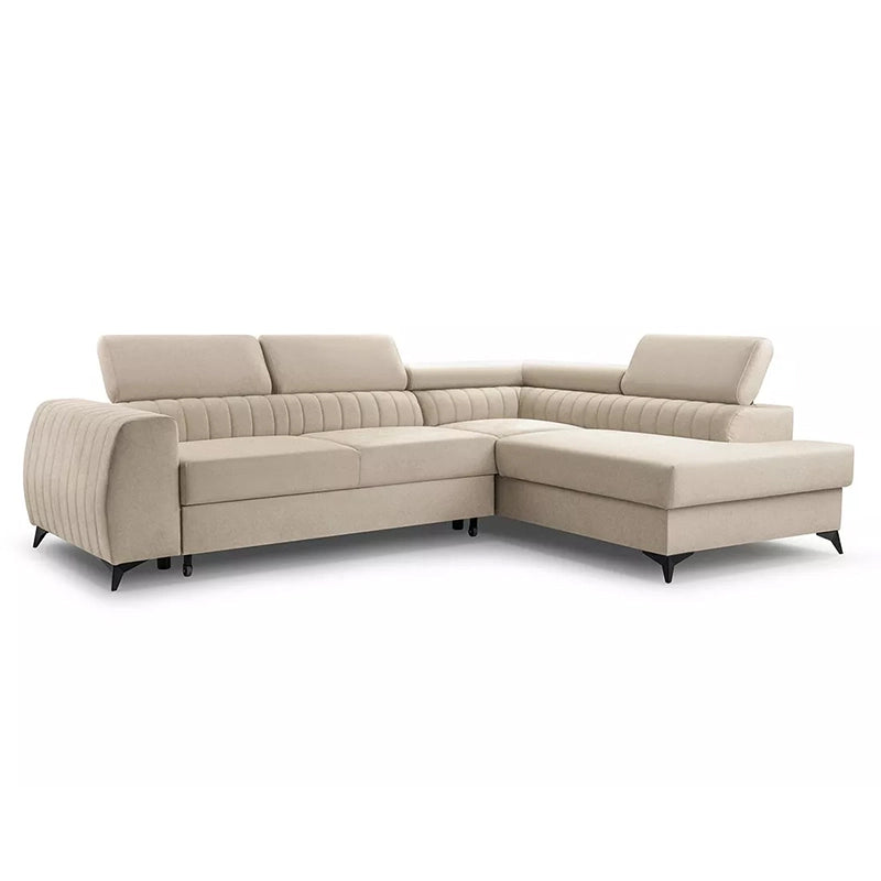 Feature view of Meadow sofa cumm bed with sofa cum bed design and adjustable headrest support for ergonomic comfort