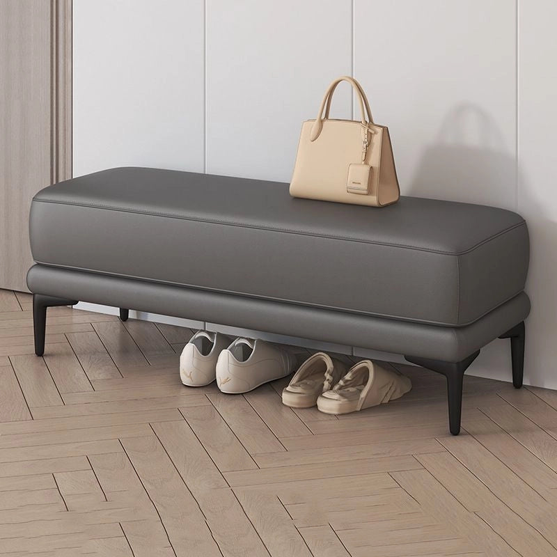 Crafted from neem wood and plywood, the bench prioritises strength and seating support.