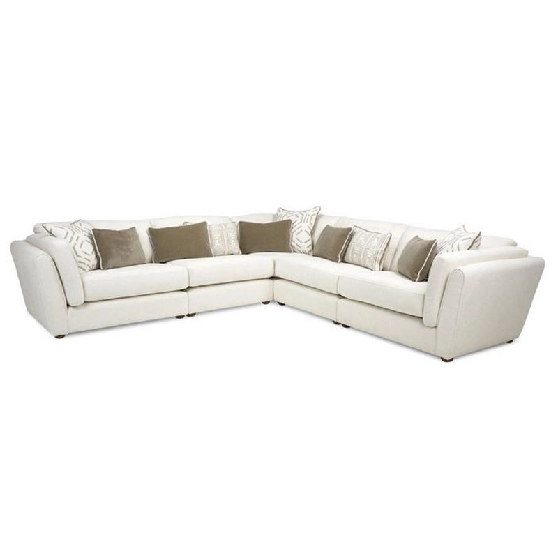 Cupid 5 Seater Sofa with L shape sofa layout, textured cushions and modern corner sofa styling
