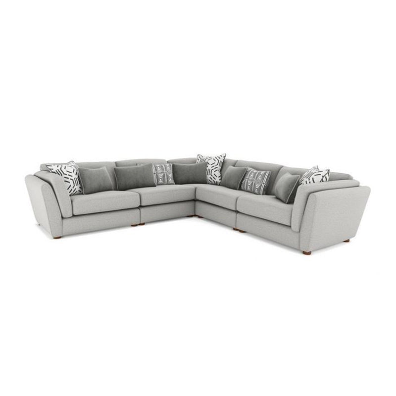 Cupid Luxury Sofa Set with low profile base, L shape sofa design and spacious seating comfort