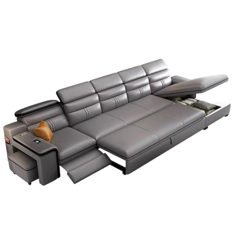 Upgrade your living room with this sofa bed that seamlessly transforms from a stylish sofa cum bed into a comfortable couch bed for overnight guests.