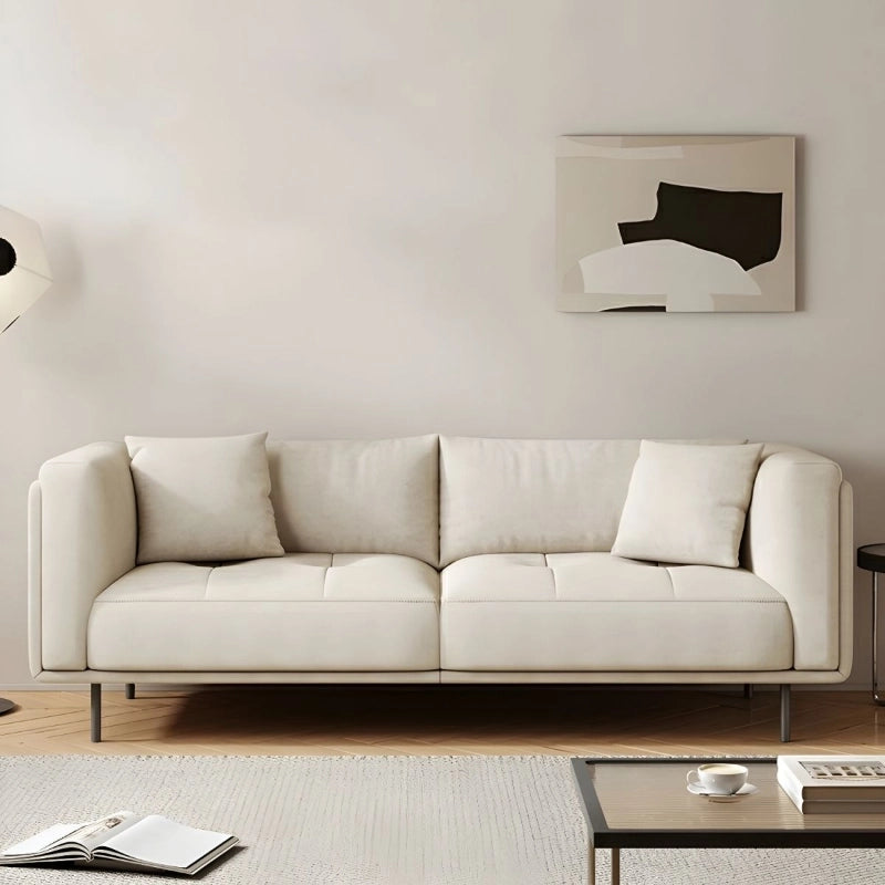 Modern corner sofa with soft tufted seats – premium sofa, living room sofa set