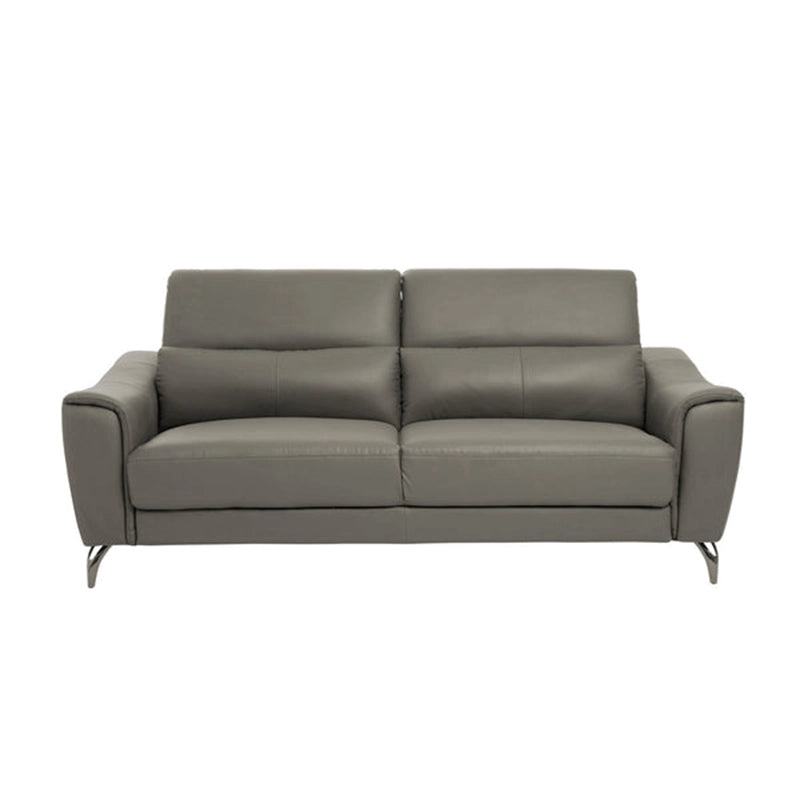 Graphite grey sofa photo with headrest, modern sofa design, latest sofa design, linear layout, leather