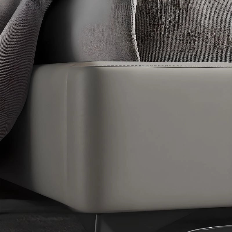 Upholstered side profile with modern bed design and bed for king size layout