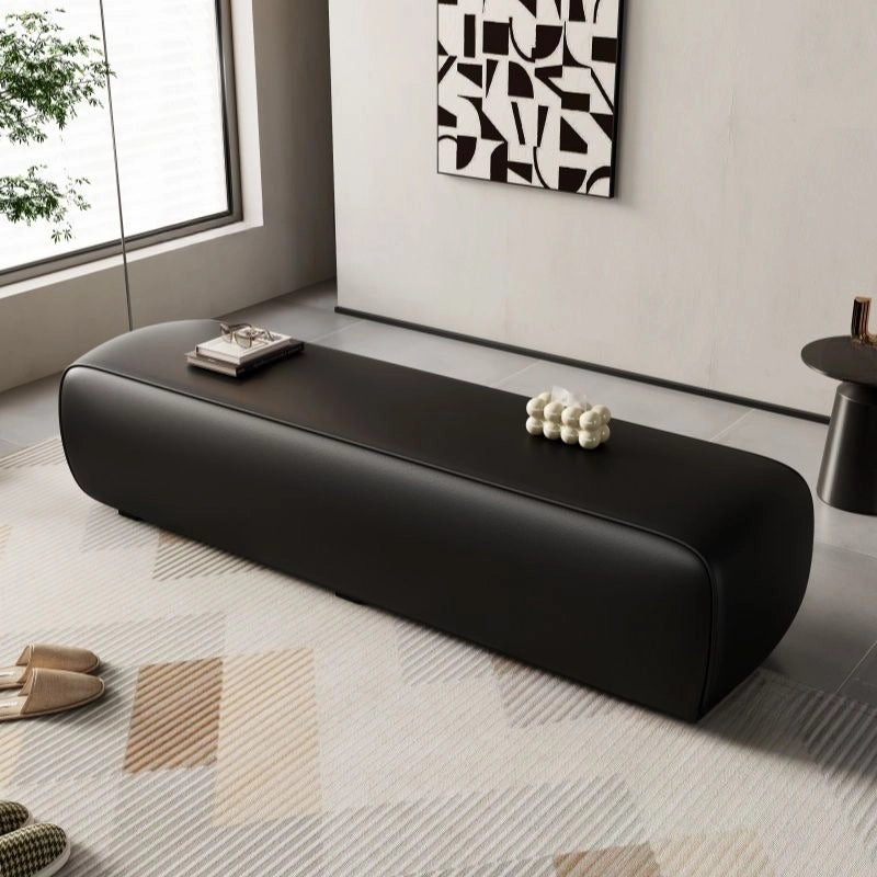 Seamless silhouette pic of bedroom bench with soft cushion and bench ottoman structure