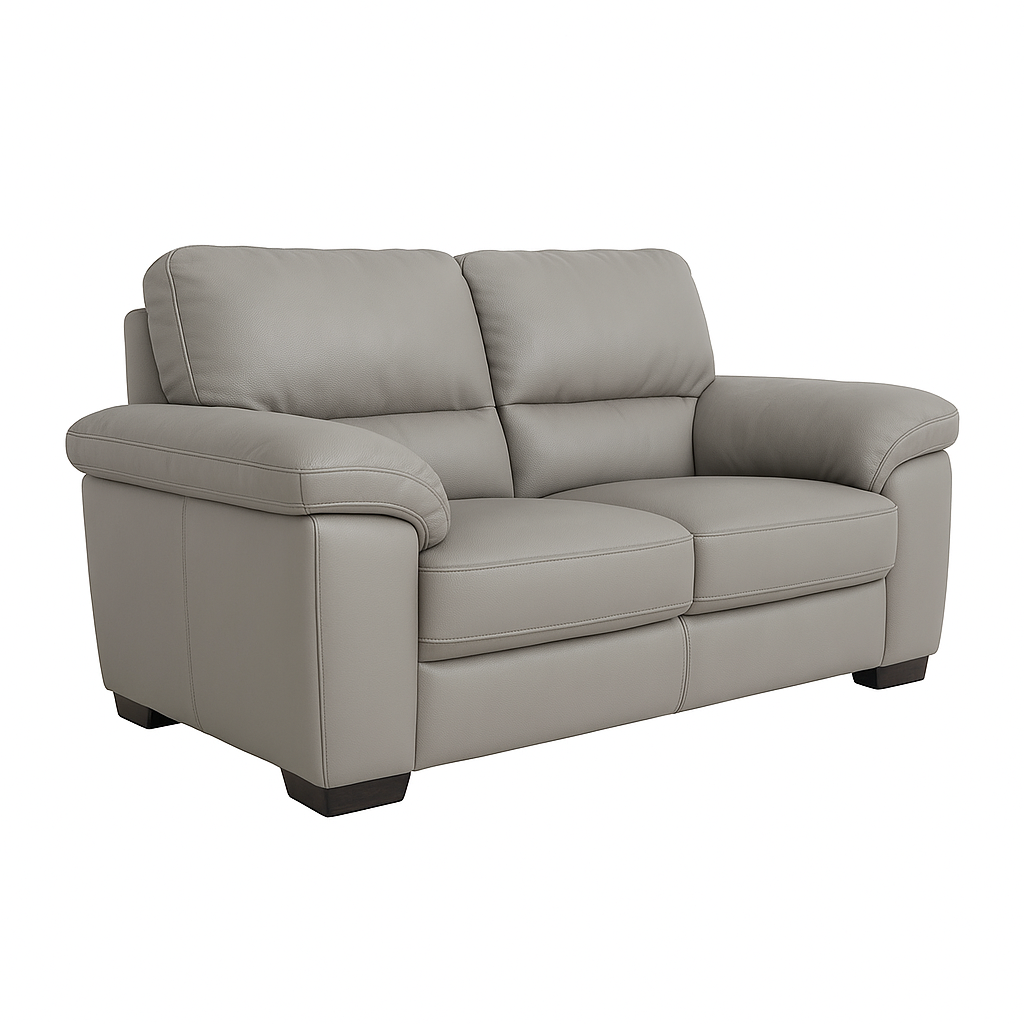 The Chelsea is a modern leather couch set designed to bring relaxed luxury to your living room.