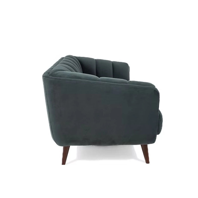 Front image of plush-cushion couch, couch set design, design couches, designer sofa, cloth material