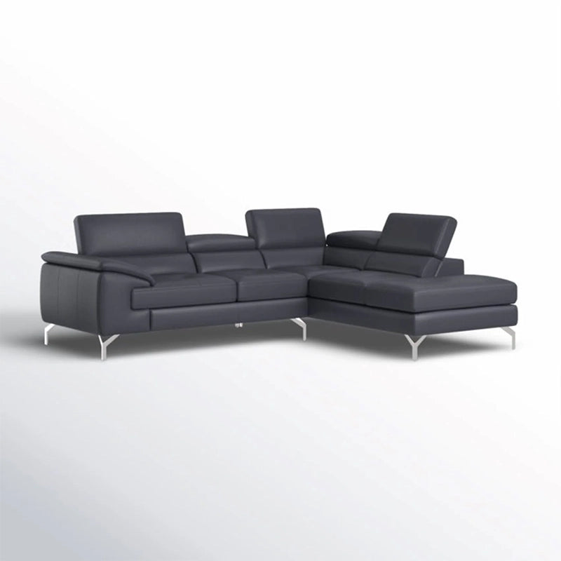 Upholstered in premium pure leather, it showcases refined tufting, segmented headrests, and structured pillow arms