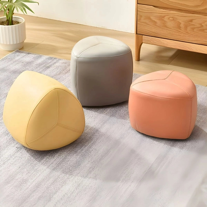 Group of pouffes in modern room – pouf ottoman, fabric ottoman 
