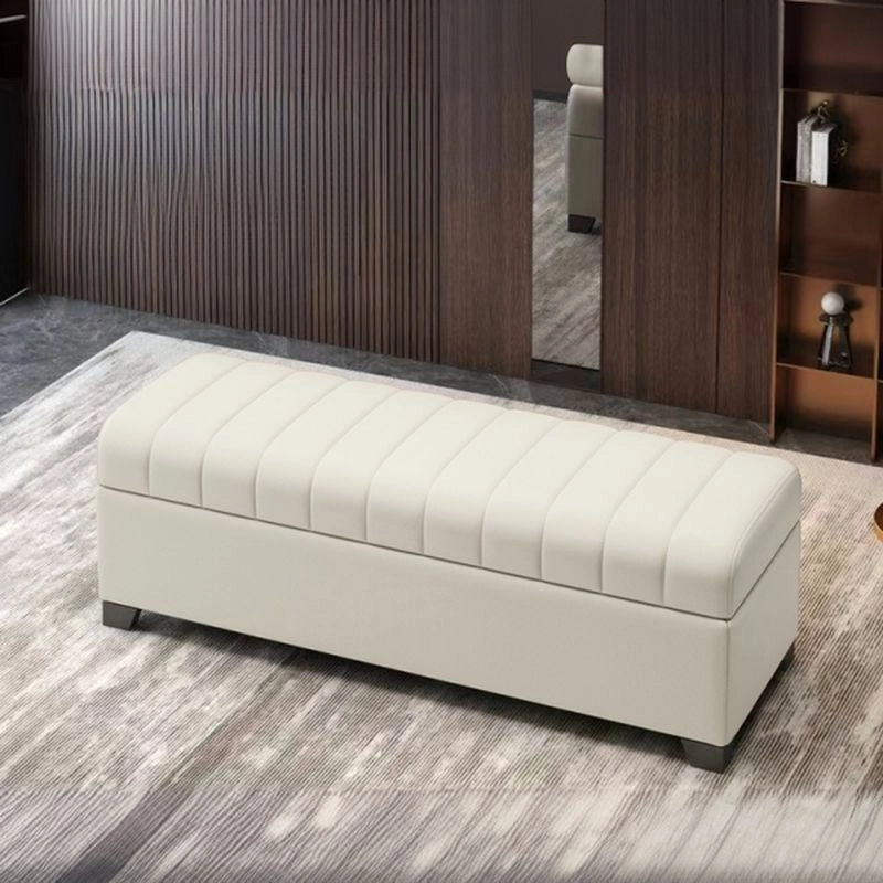 The clean-lined profile suits contemporary interiors, doubling up as a 2 seater bench or bench ottoman.