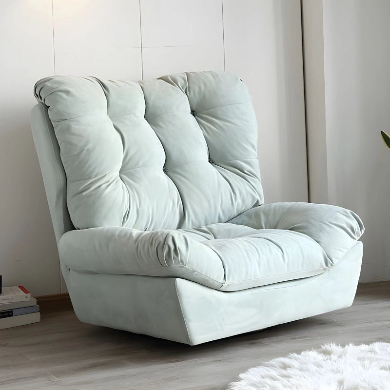 Its broad proportions and cushioned club-style form make it ideal as both an accent armchair and a reading armchair.