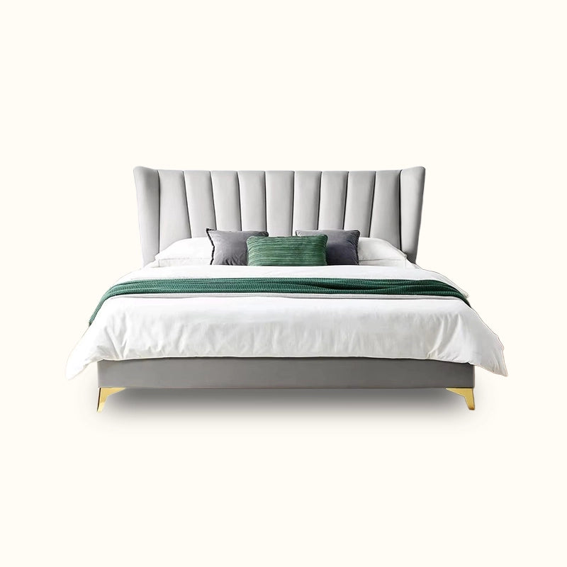  Plush tall headboard with discreet handle – hydraulic bed, new bed design