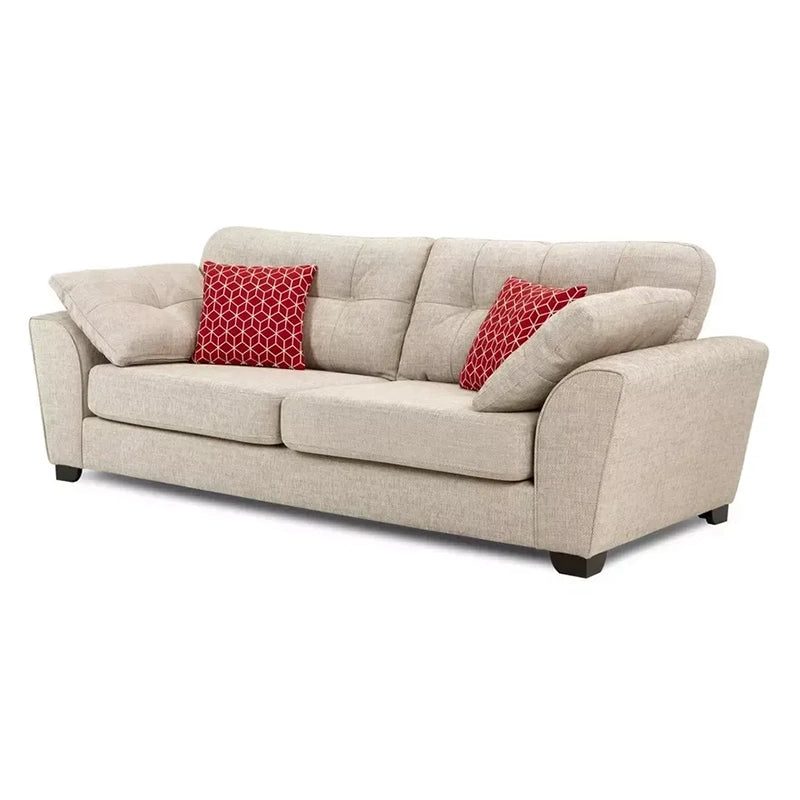 Furnezo Inara sofa front view – modern sofa design + buy sofa online – 5 seater
