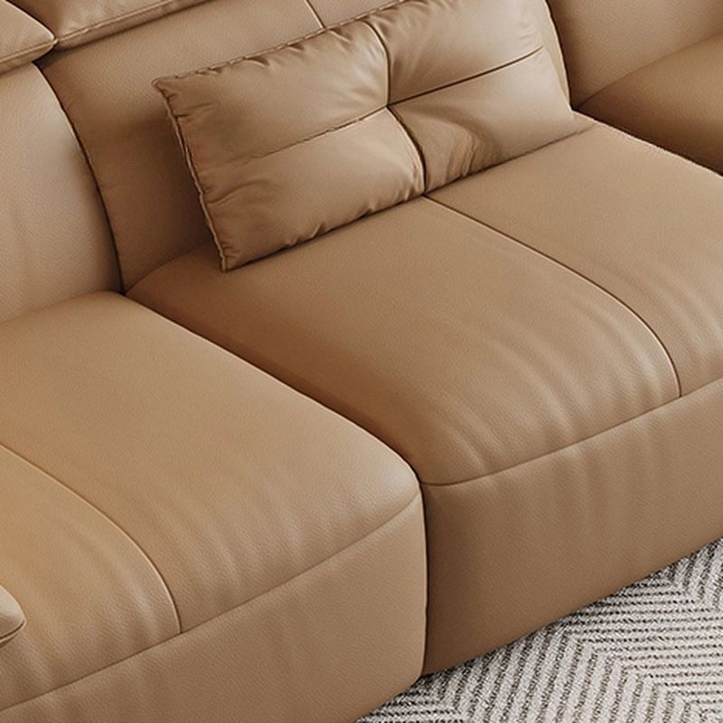 Elara sofa bed couch in leatherette with sofa bed design and stitched segments