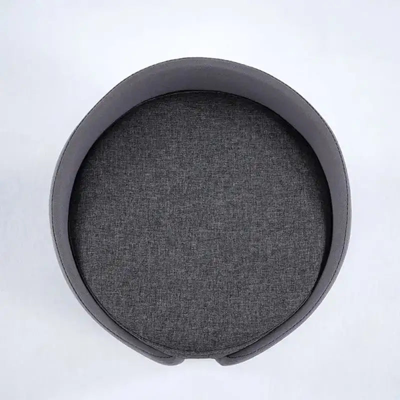 Pouffe ottoman in lime green and pastel pink – living room ottoman, pouffe ottoman – dual-finish fabric