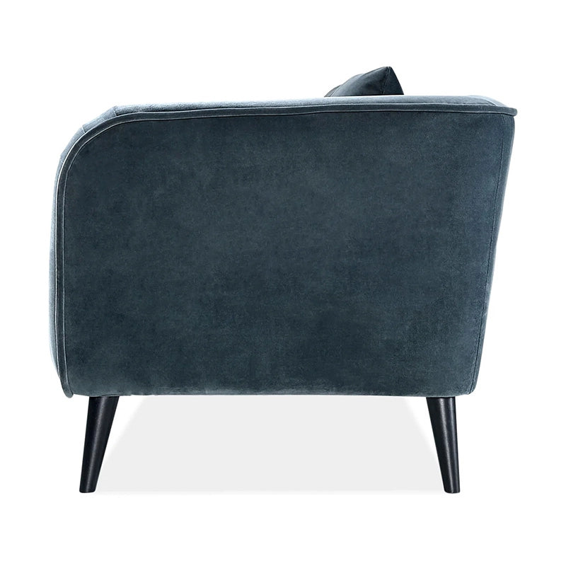 Luxury couch in charcoal grey and sky blue, spacious living room sofa and 3 seater sofa design, ideal as a stylish sofa set for modern homes.