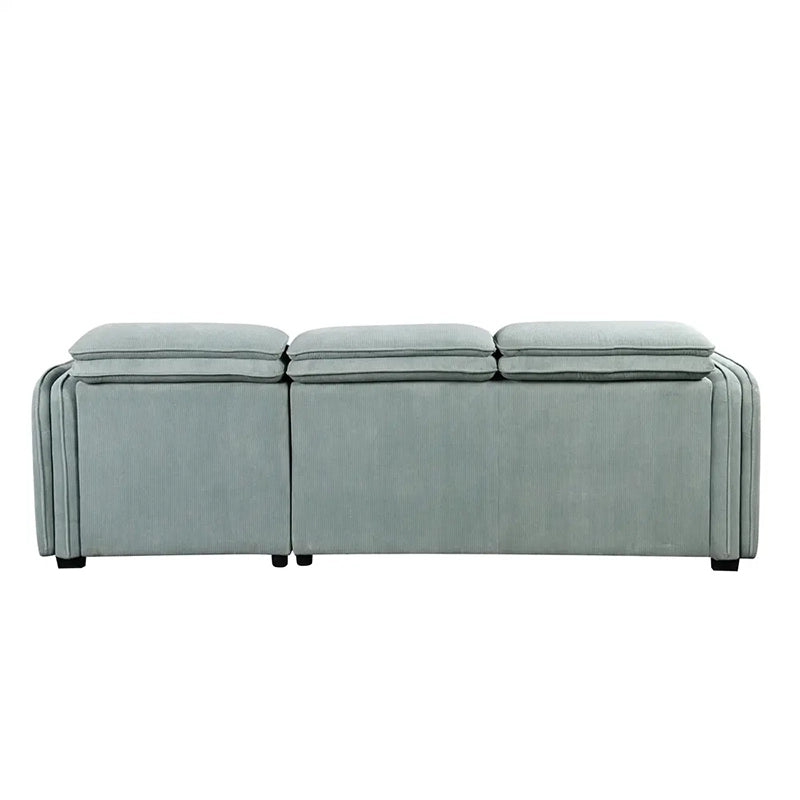 Durres sofa cum bed showcasing modern sofa cum bed design, sofacumbed practicality, and convertible sofa bed comfort with adjustable headrests.